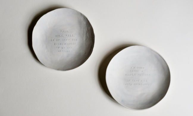 White Dish Duo